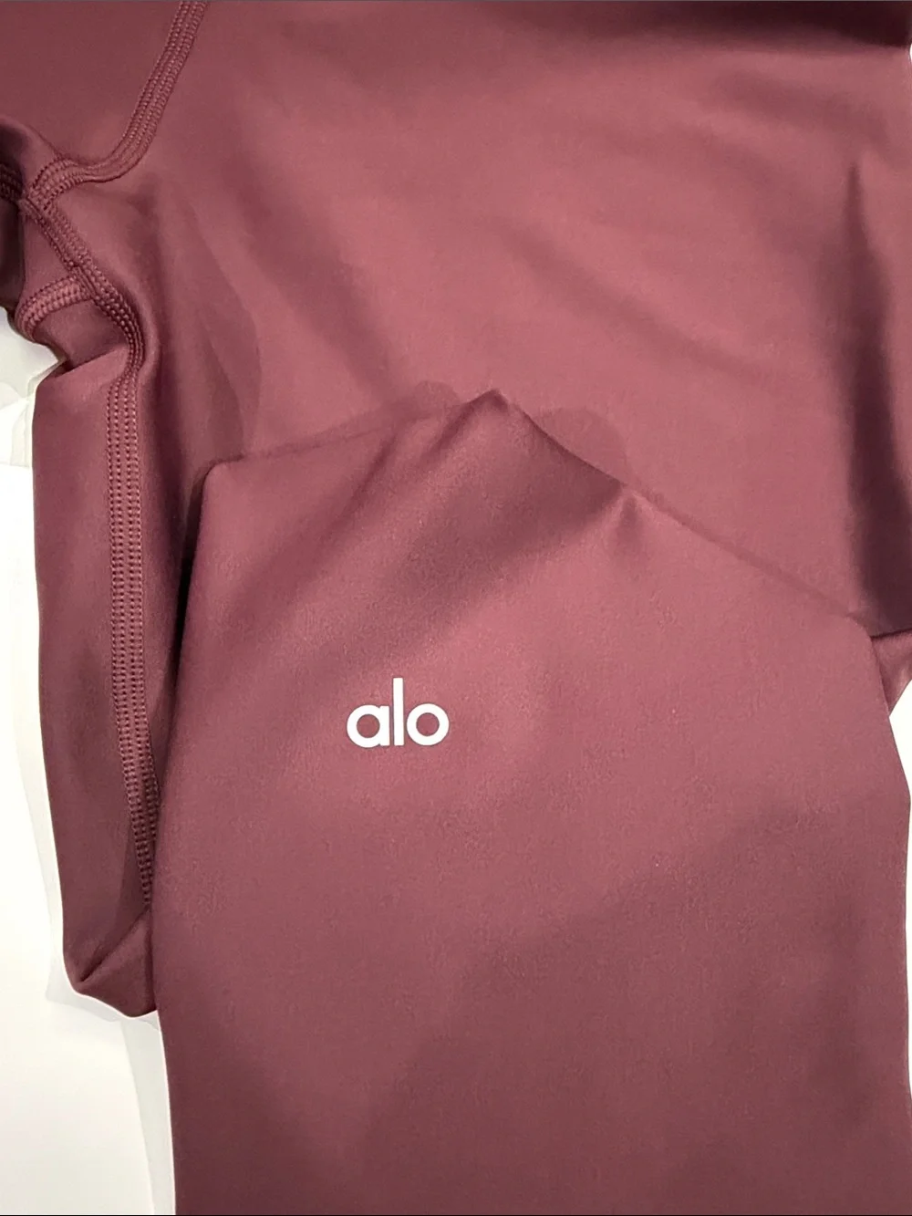 ALO Yoga Kids Burgundy Performance Leggings